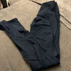 Navy Lululemon high rise leggings